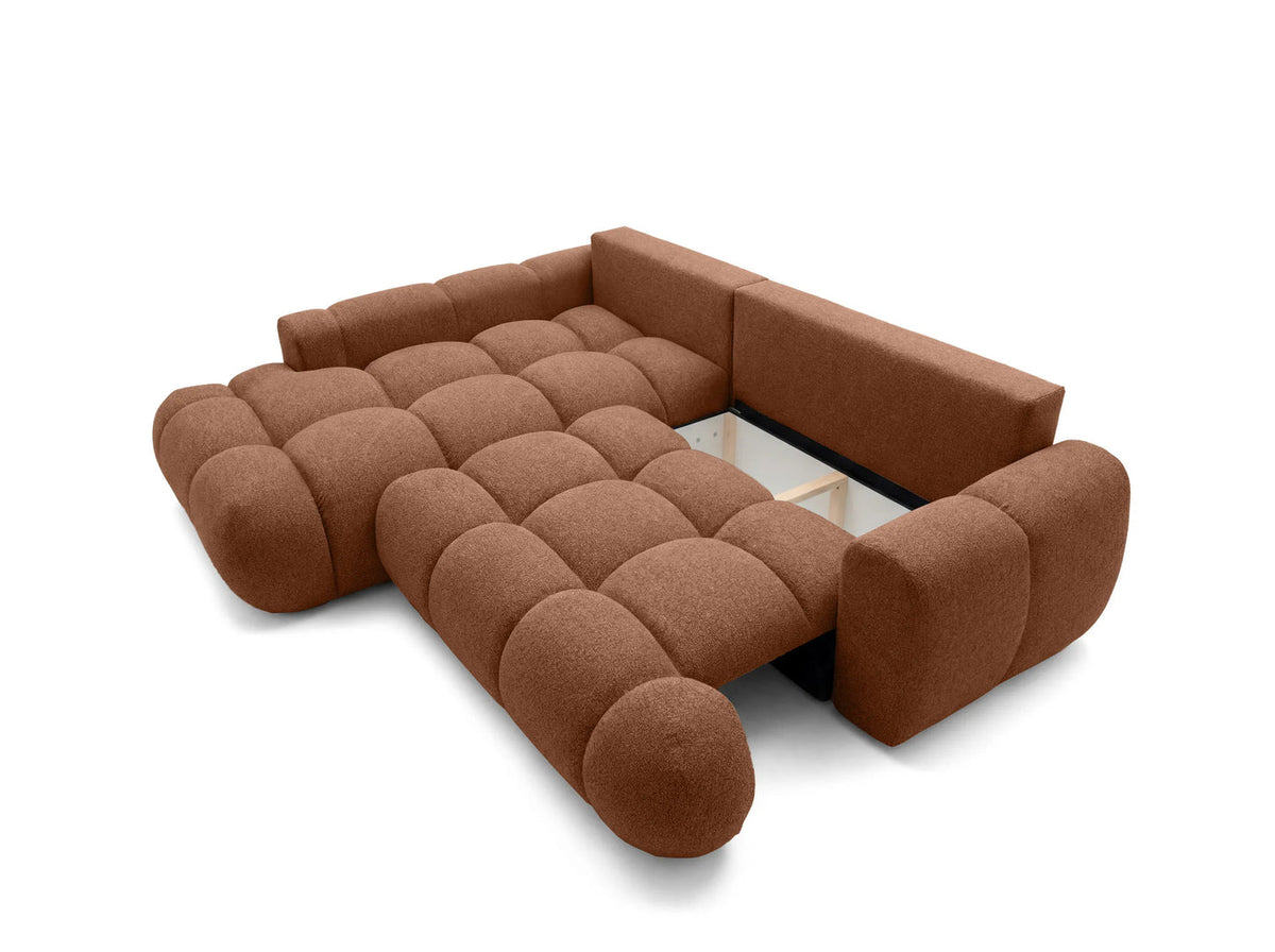 Kampinė sofa SKYLAR LONG, terakotos