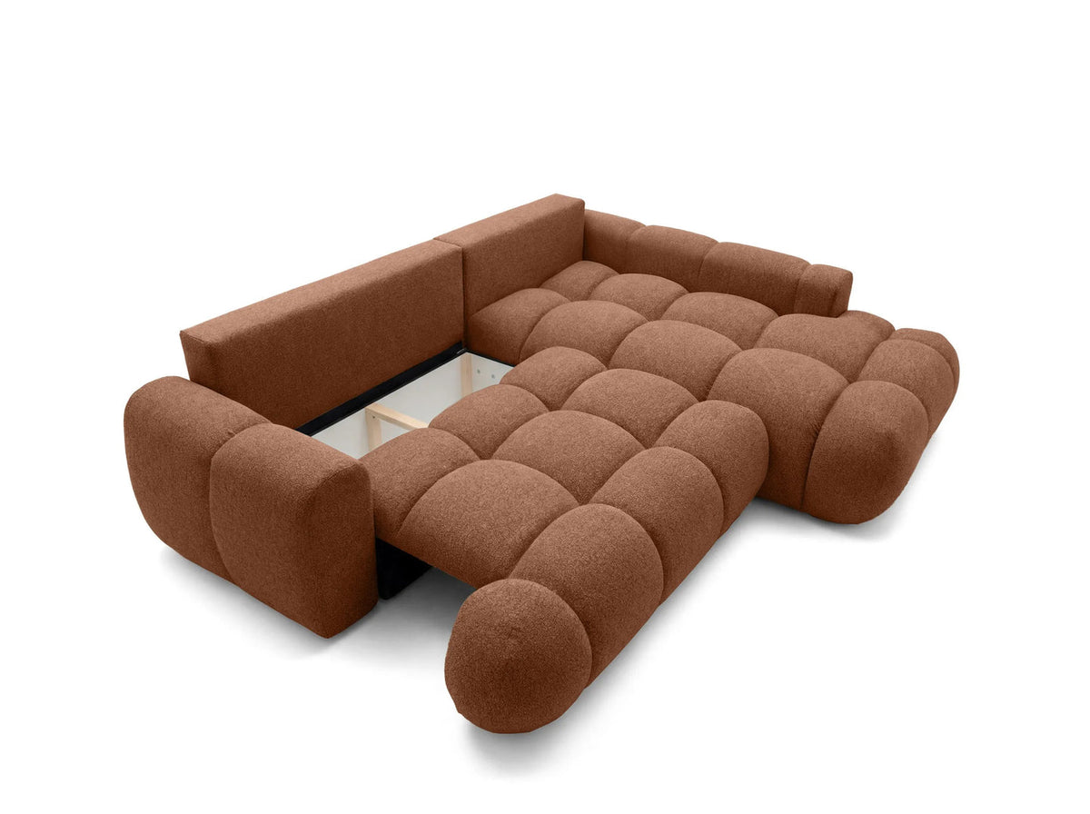 Kampinė sofa SKYLAR LONG, terakotos