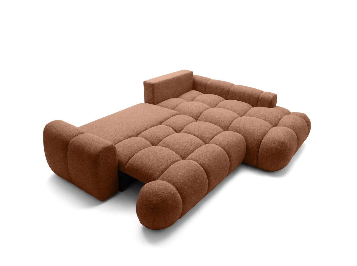 Kampinė sofa SKYLAR LONG, terakotos