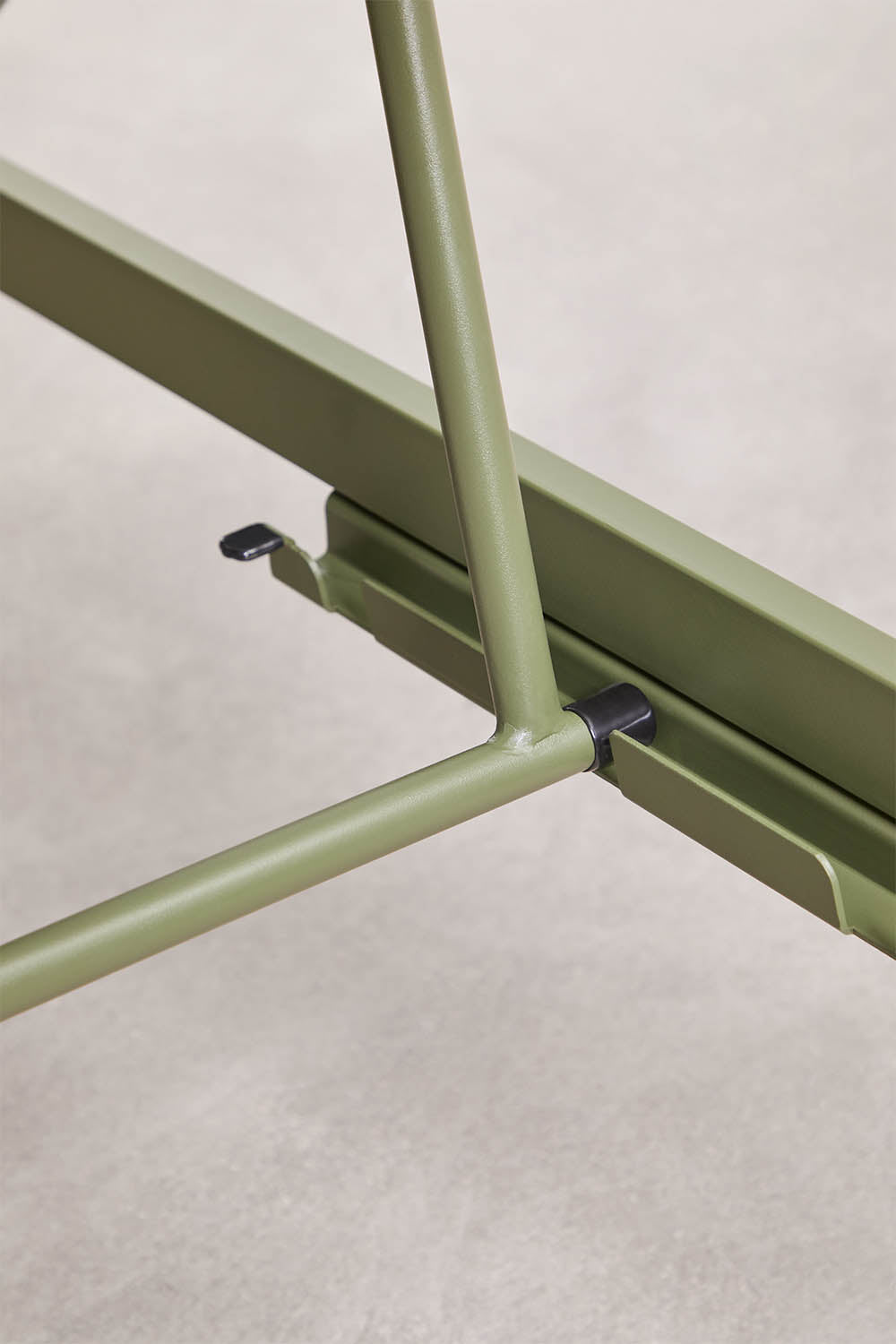 Adjustable Lounger SOLENTO, Olive Green
