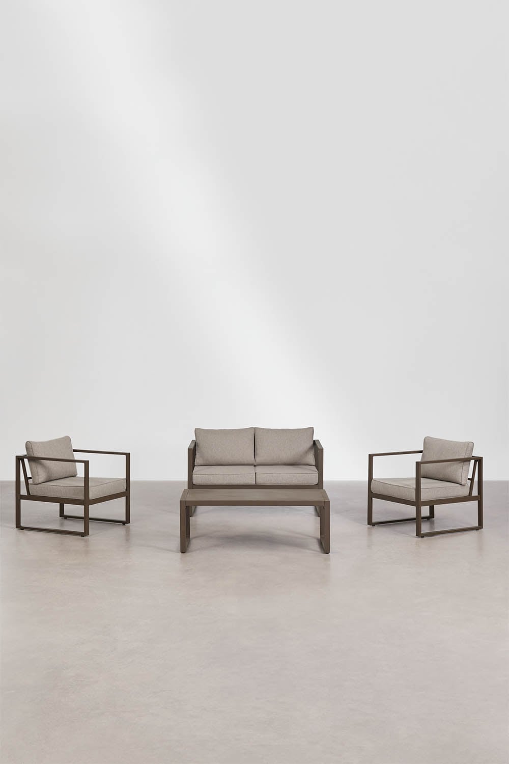 ALCANTO set, 4-seater, chocolate