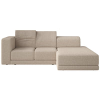 Kampinė sofa-lova NOVALS, šviesiai smėlinė bouclė