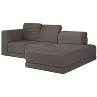 Kampinė sofa-lova NOVALS, ruda bouclė