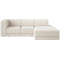 Kampinė sofa-lova NOVALS, kreminė bouclė