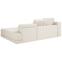 Kampinė sofa-lova NOVALS, kreminė bouclė