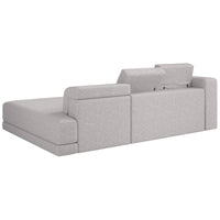 Kampinė sofa-lova NOVALS, šviesiai pilka bouclė
