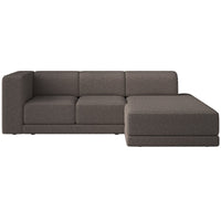 Kampinė sofa-lova NOVALS, ruda bouclė