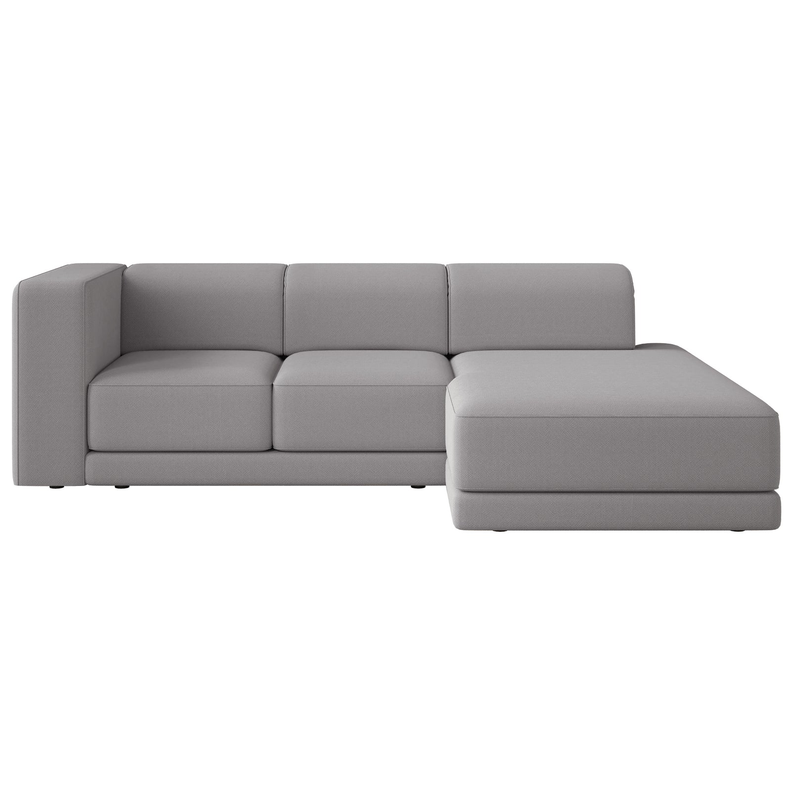 Kampinė sofa-lova NOVALS, pilka šenilas