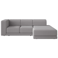 Kampinė sofa-lova NOVALS, pilka šenilas