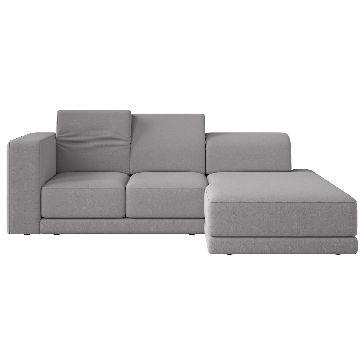 Kampinė sofa-lova NOVALS, pilka šenilas