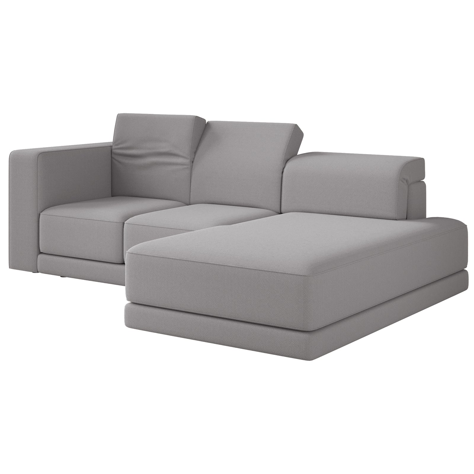 Kampinė sofa-lova NOVALS, pilka šenilas