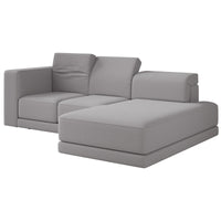 Kampinė sofa-lova NOVALS, pilka šenilas