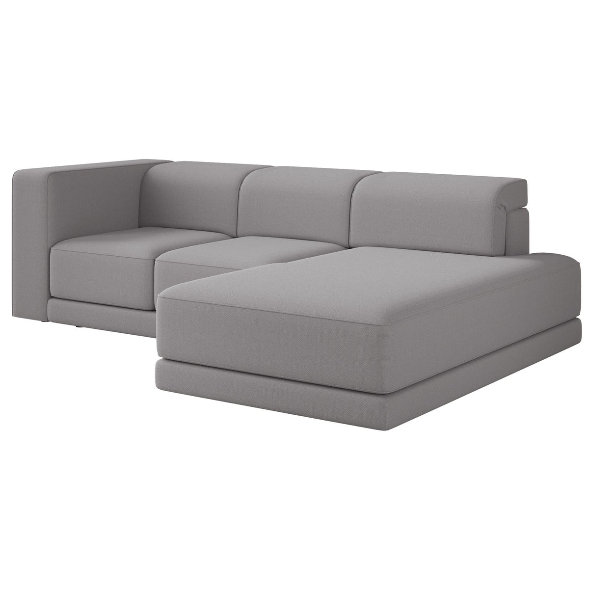Kampinė sofa-lova NOVALS, pilka šenilas
