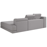 Kampinė sofa-lova NOVALS, pilka šenilas