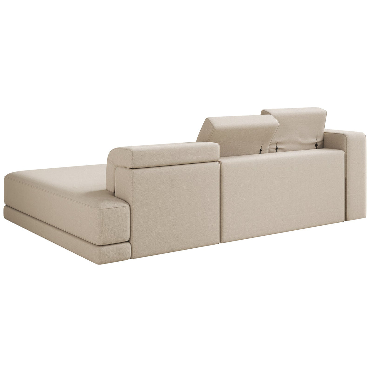 Kampinė sofa-lova NOVALS, smėlinė šenilas