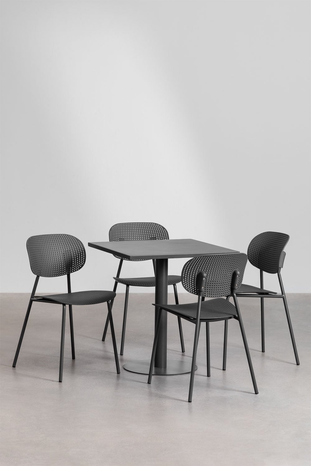 Outdoor furniture set MIZZI, 5 pieces, graphite grey