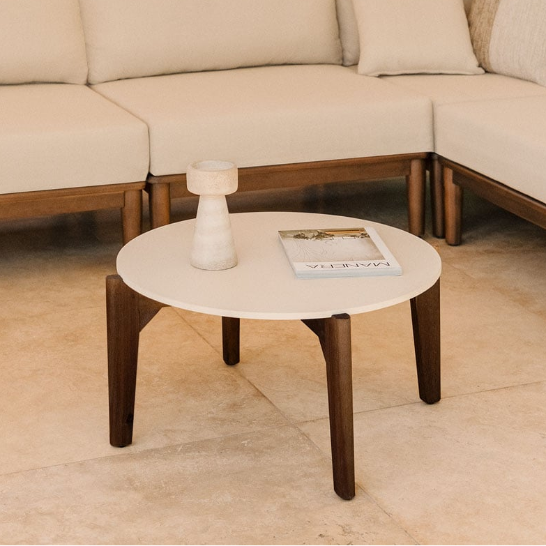Round outdoor table XAJUL, 1st option
