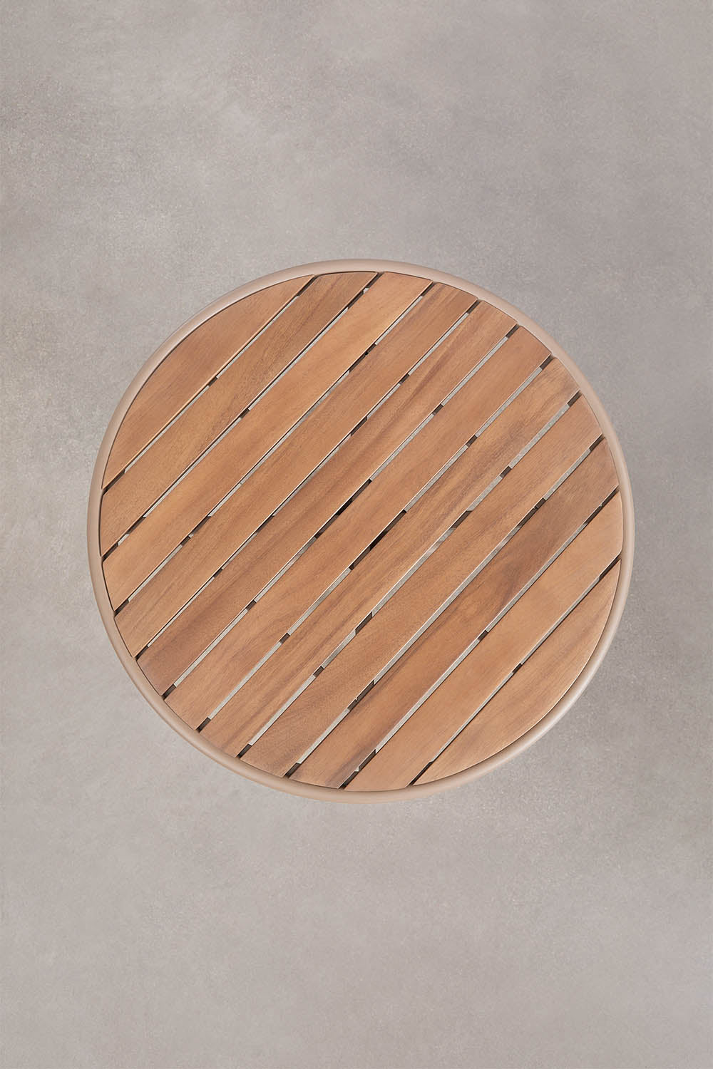 TILDA round outdoor table, mocha brown