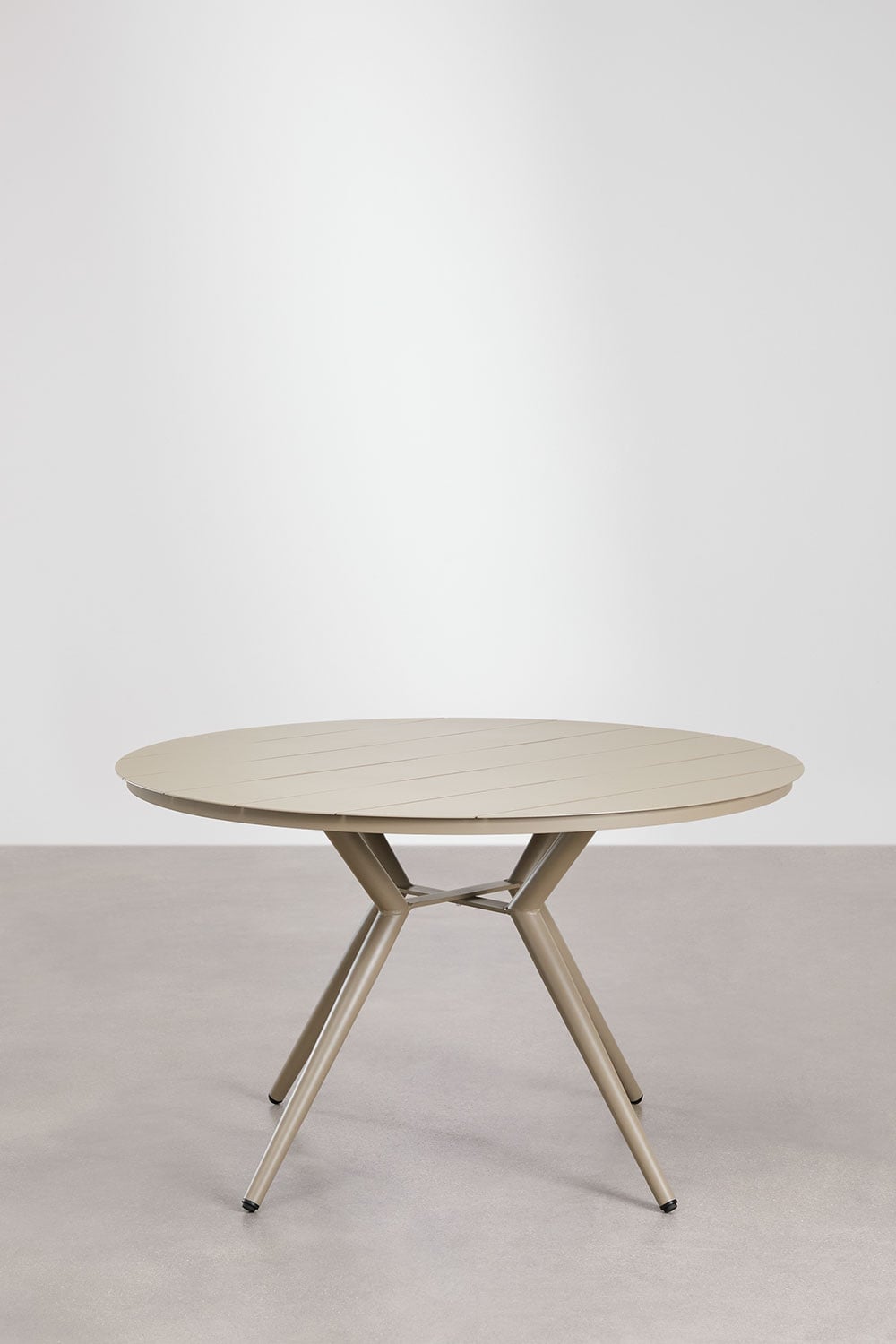 Round outdoor table VALERIE, mocha brown (2 variants)