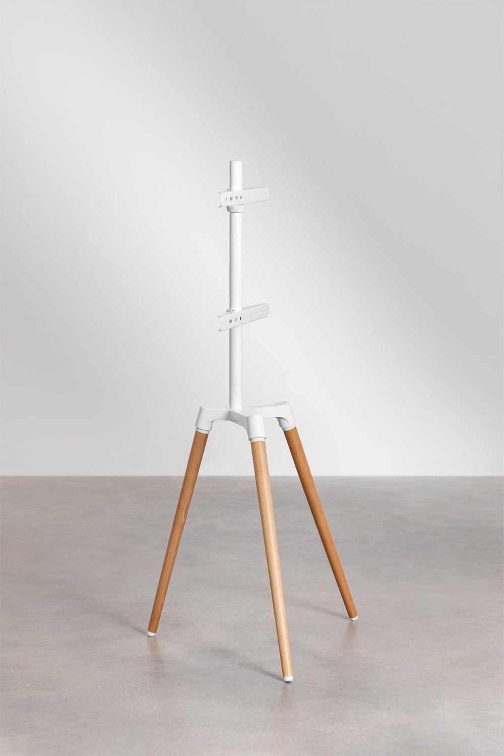 TV stand KATEA, steel and beech