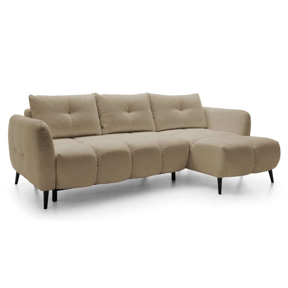 Kampinė sofa RIONACH, smėlinė, dešinė