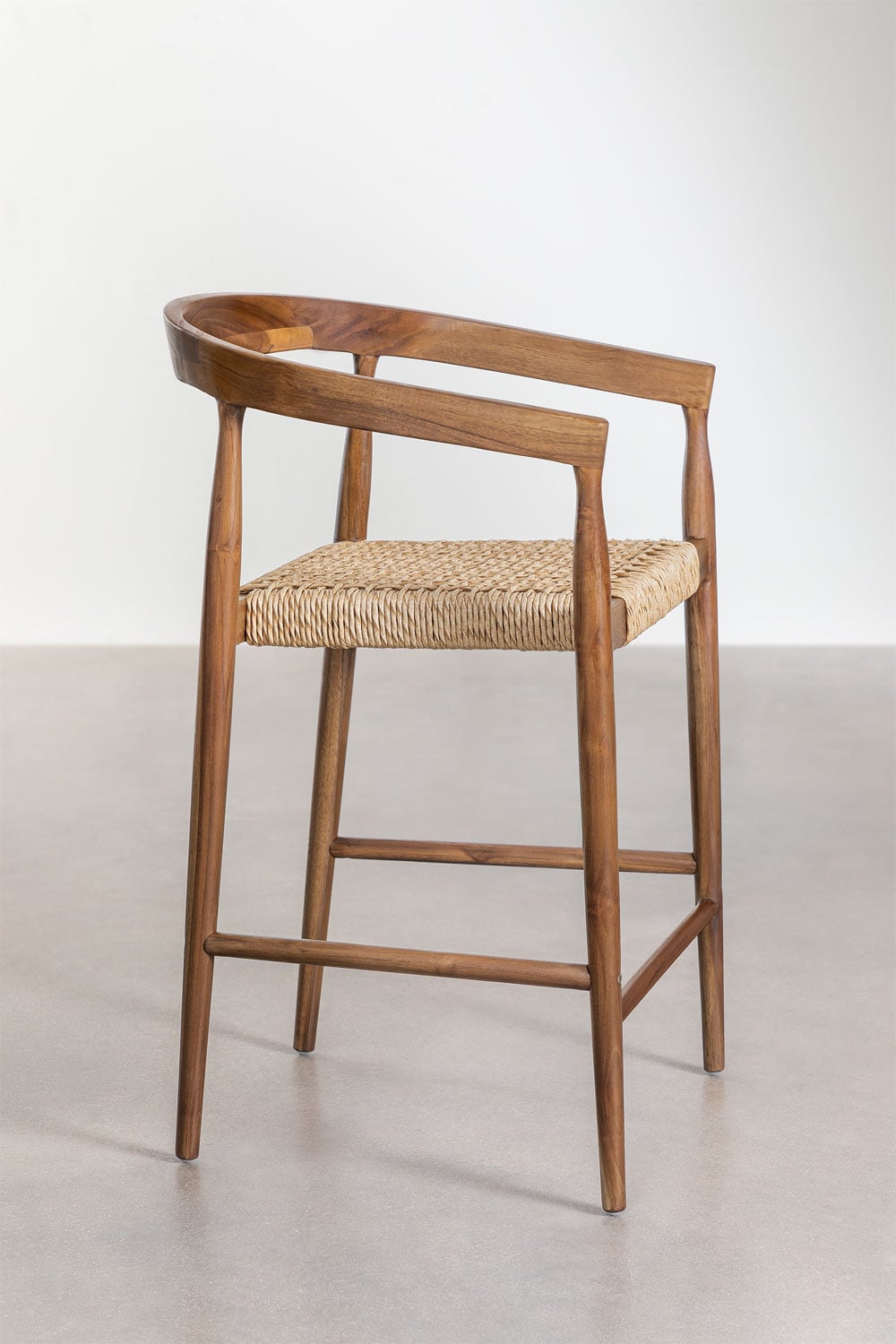 VISBY Outdoor High Chair, teak, 65 cm