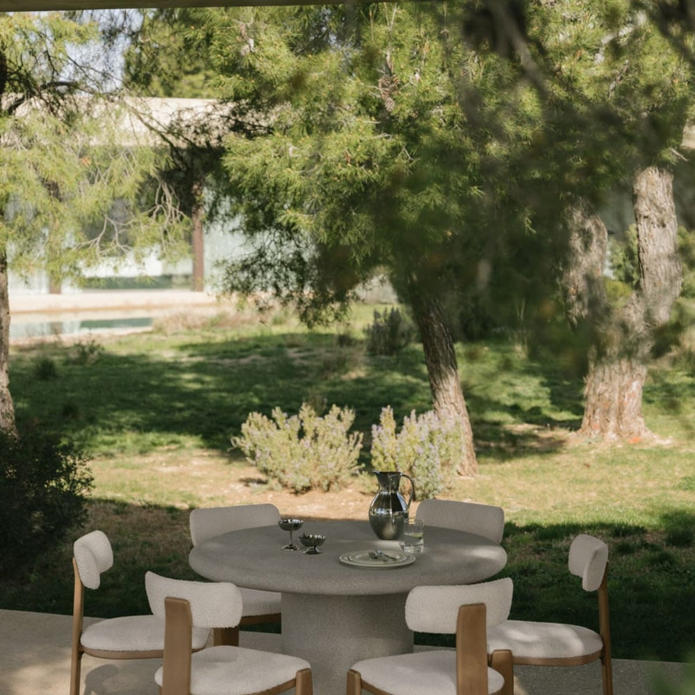 Outdoor table ROZO, grey sand