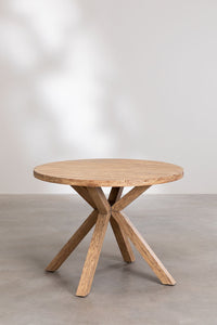 Apvalus stalas NAJELA, Eucalyptus Brown, Ø100 cm