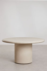 Apvalus stalas NAMERA, smėlio, Ø140 cm