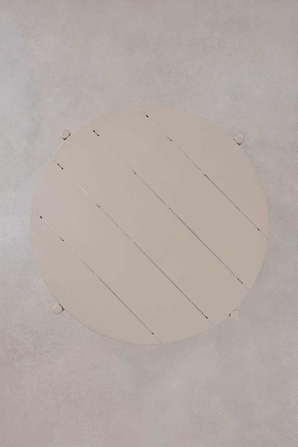Round outdoor table ALERO, brown aluminium, 110 cm