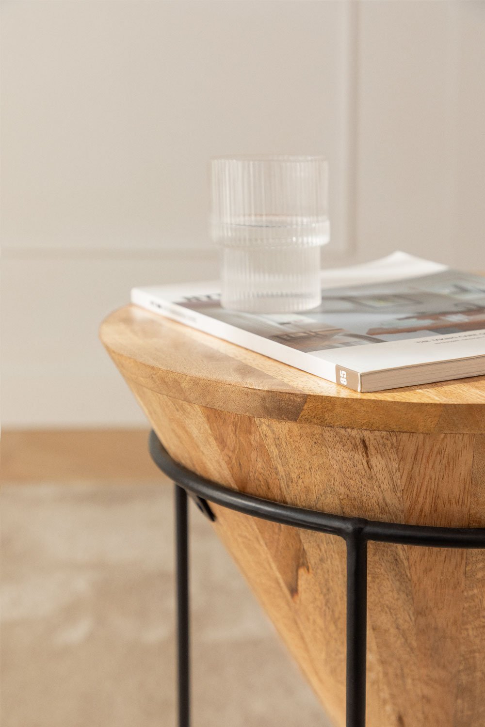 Šoninis staliukas PVETU, mango medžio