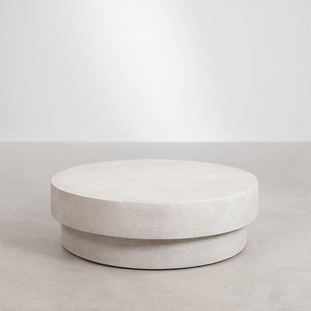 Coffee table CEMINO, sand grey (2 pcs)