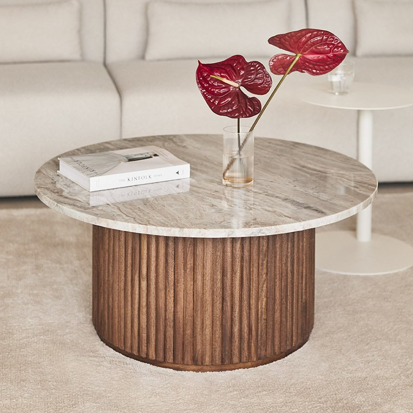 Coffee table GALSENU, marble