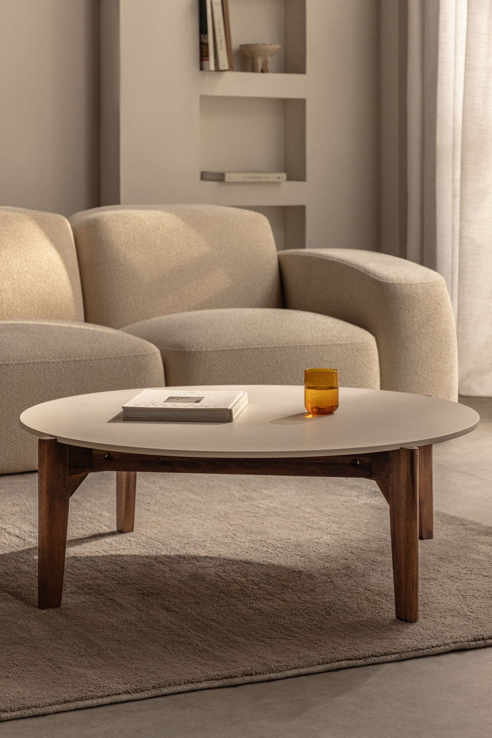 Apvalus kavos staliukas XDUMI, Ø100 cm