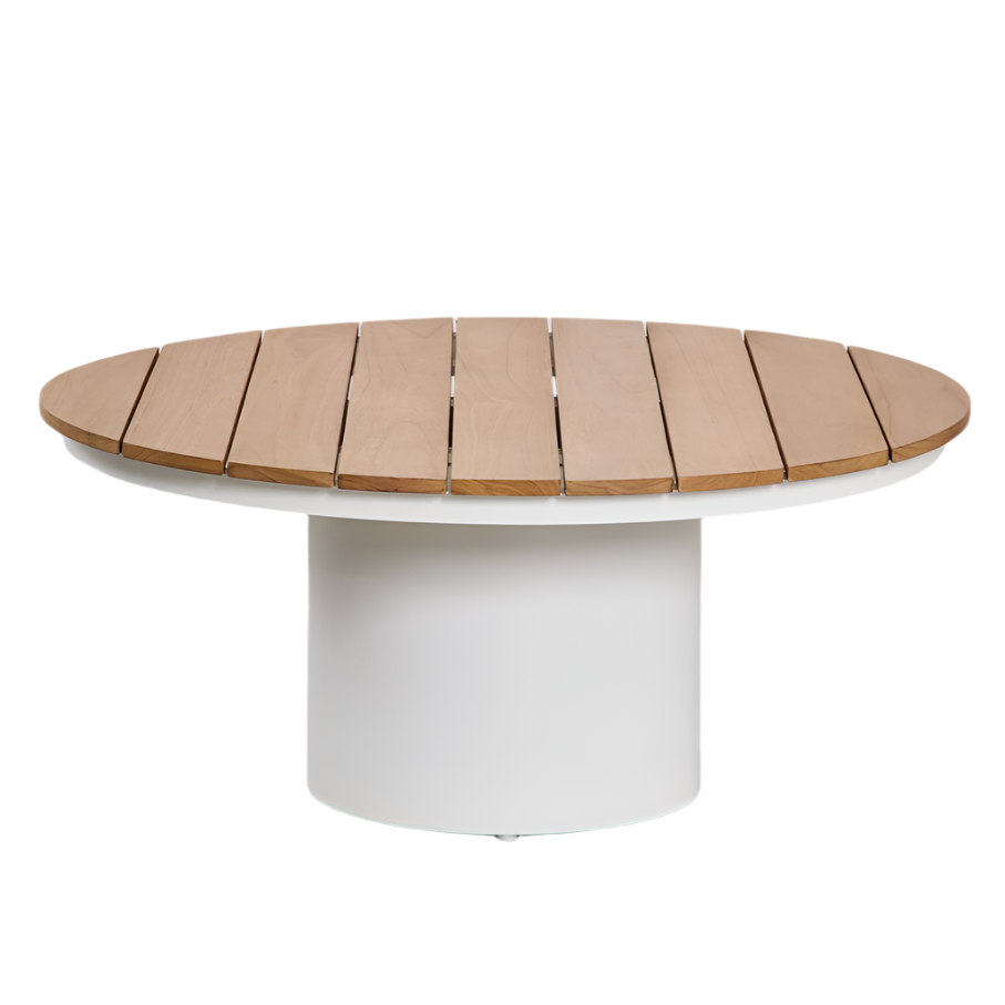 Lauko staliukas MOLLY, Ø90 cm, tikmedis ir aliuminis