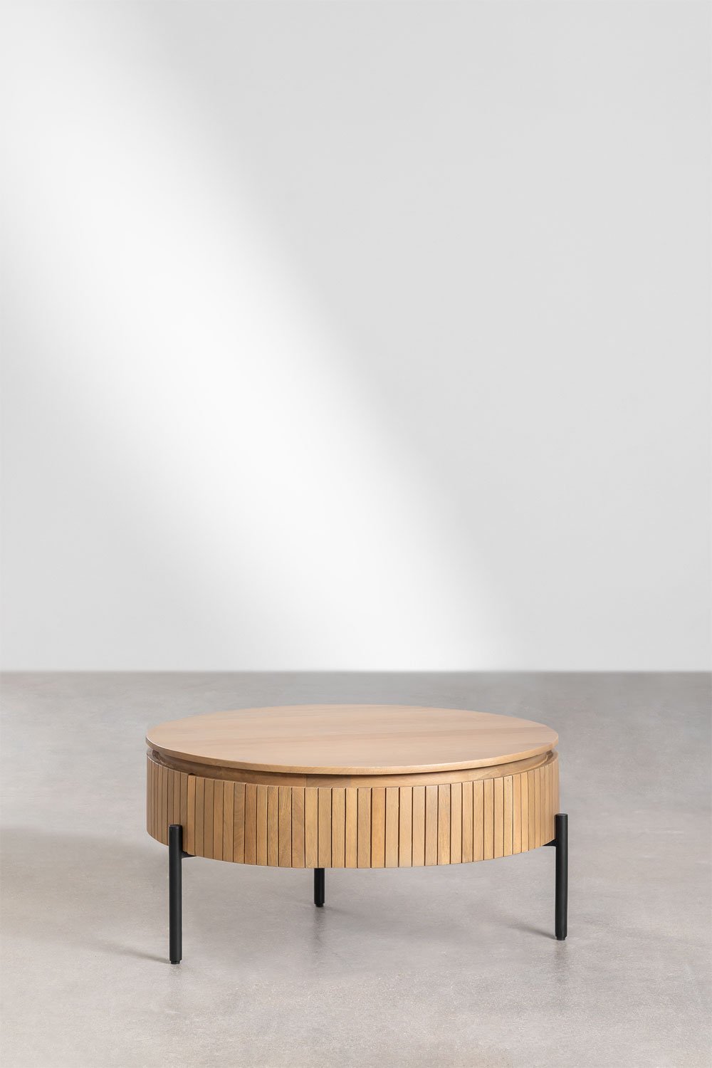 Kavos staliukas ADUMIA, mango medis, apvalus