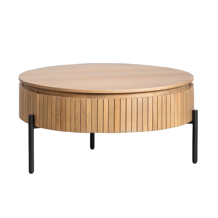 Kavos staliukas ADUMIA, mango medis, apvalus