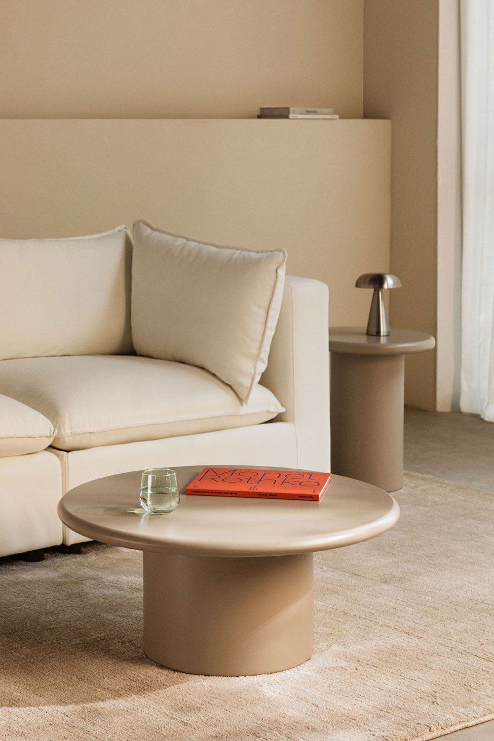 Apvalus kavos staliukas RTERU, MDF