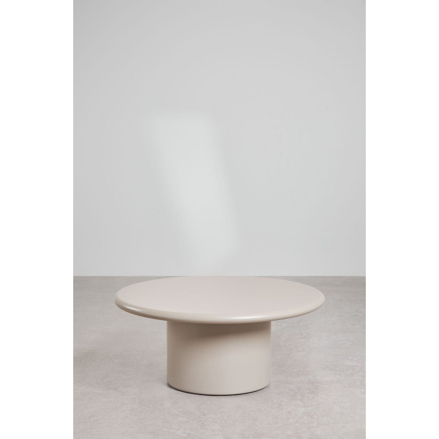 Apvalus kavos staliukas REDO, (Ø80 cm), kreminė