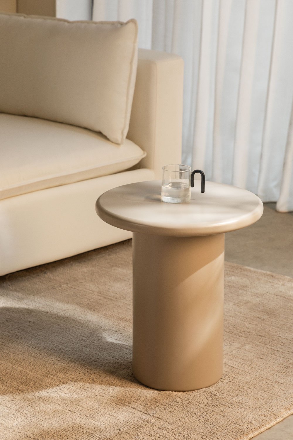 Apvalus pagalbinis staliukas RTERU, MDF