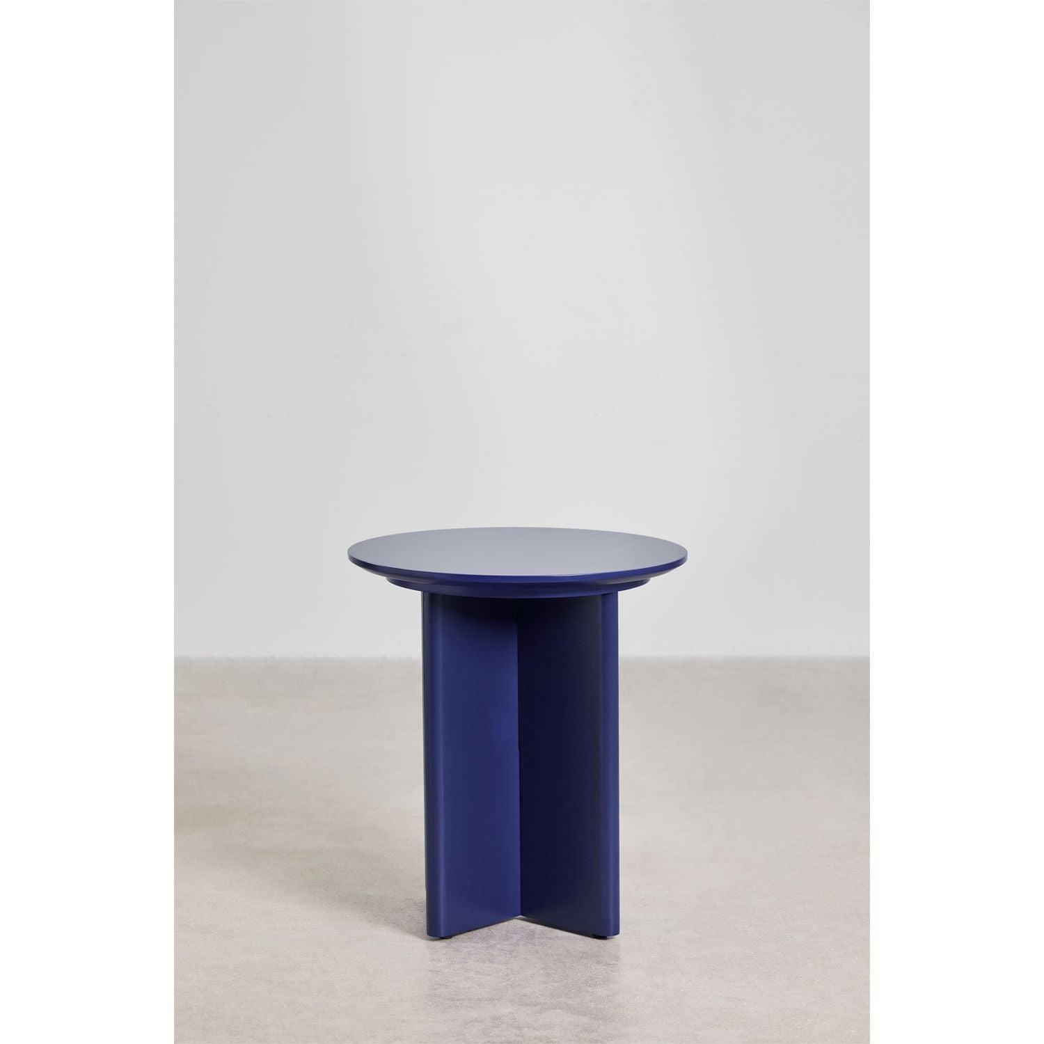 Šoninis staliukas SONI, (Ø45 cm), mėlynos spalvos