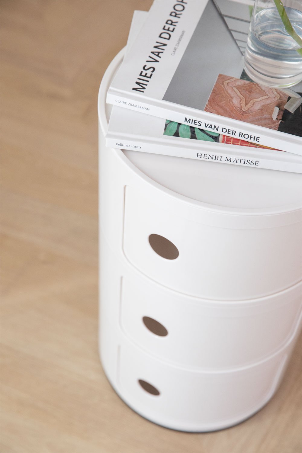 Šoninis staliukas BABEL, ATALE su lentynomis