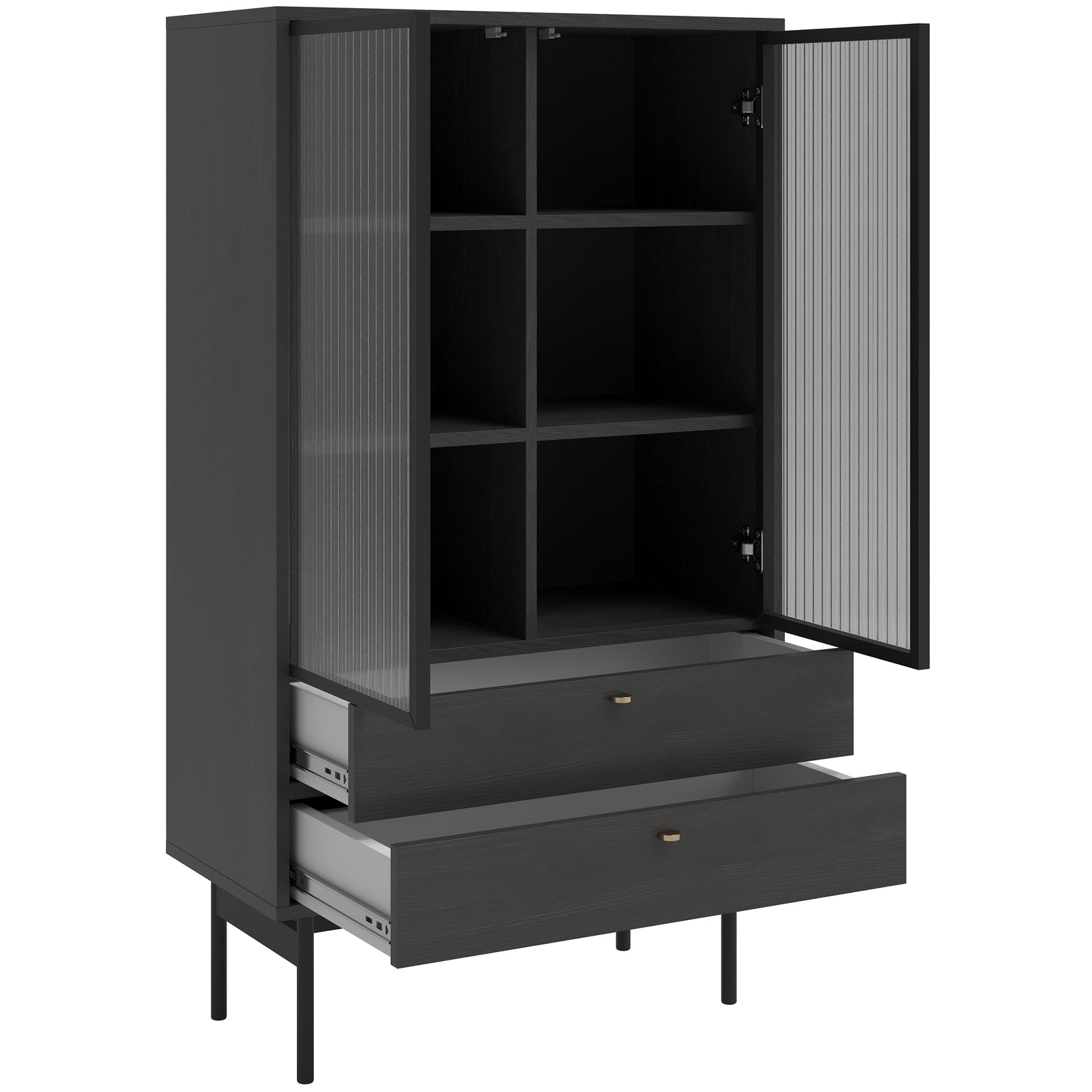 Žema vitrina OLAR, uosio, 85 cm