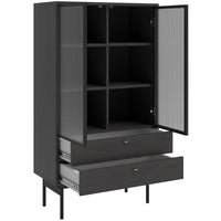 Žema vitrina OLAR, uosio, 85 cm