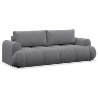Sofa-lova TARRA, šviesiai pilka minimalistiniame interjere