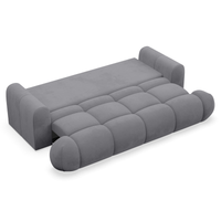 Sofa-lova TARRA, šviesiai pilka prie lango