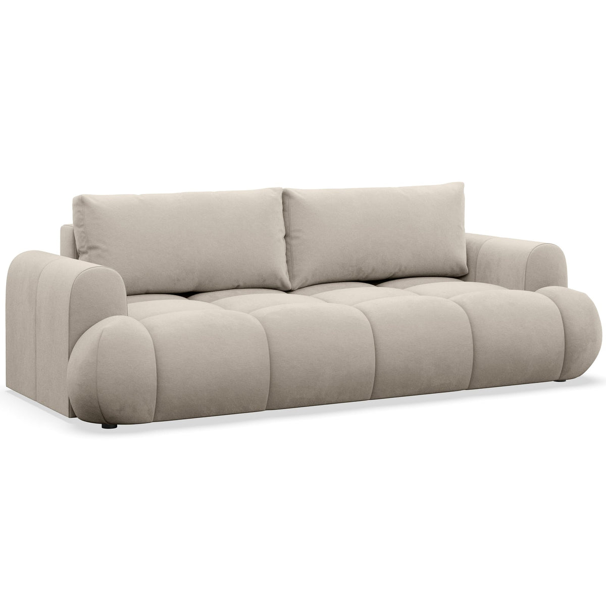 Sofa-lova TARRA, smėlinė jaukioje namų aplinkoje