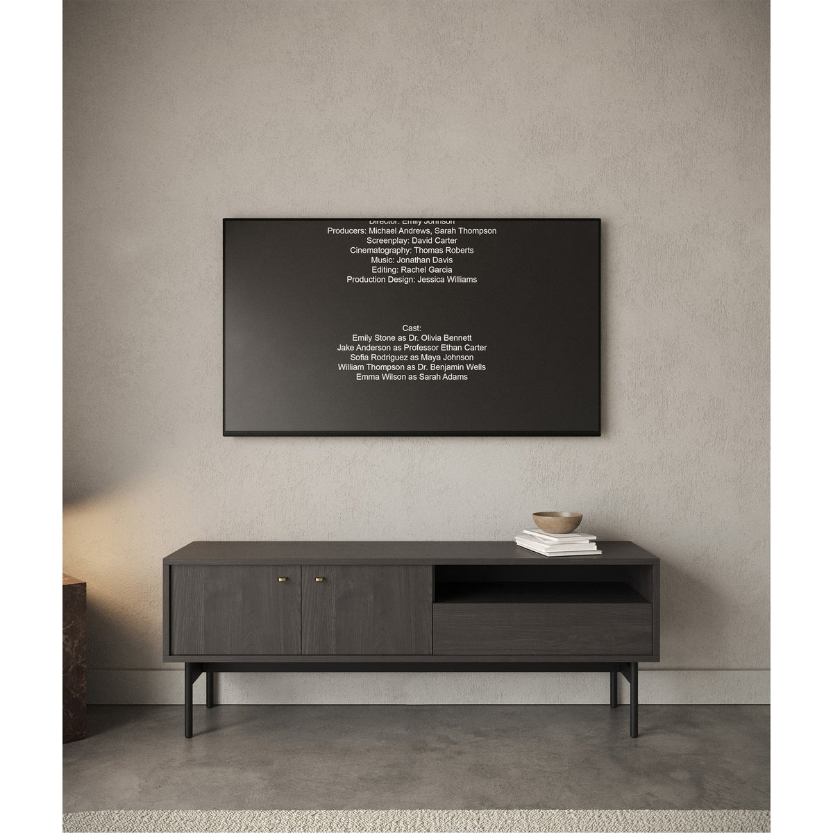TV staliukas OLAR, uosio, 154 cm įstrižai