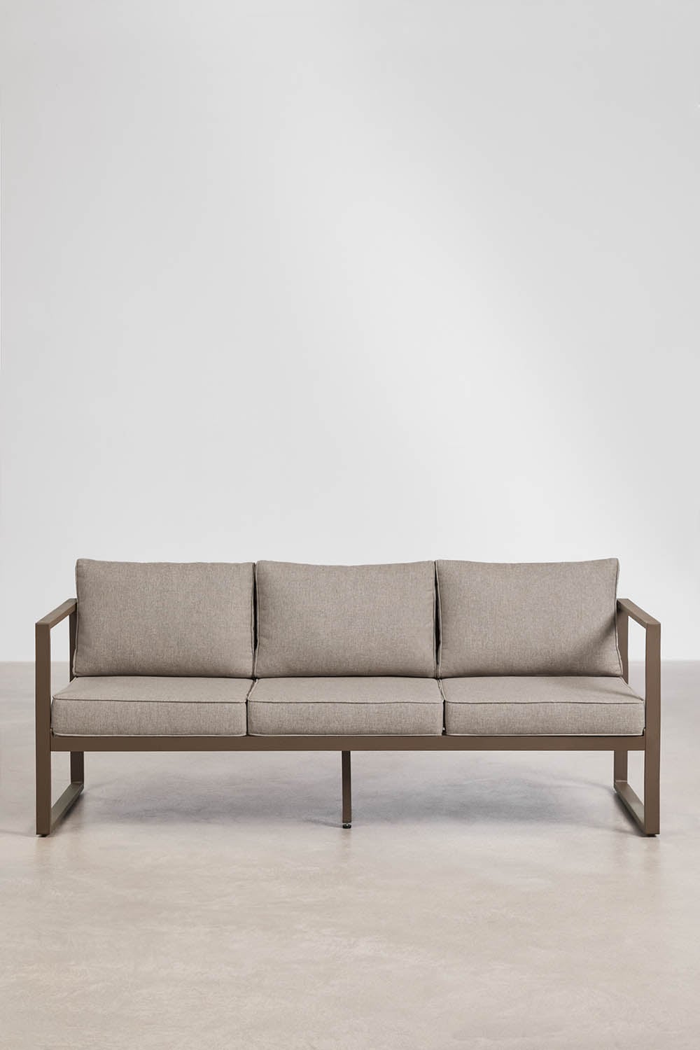 ALCANTO three-seater sofa, chocolate