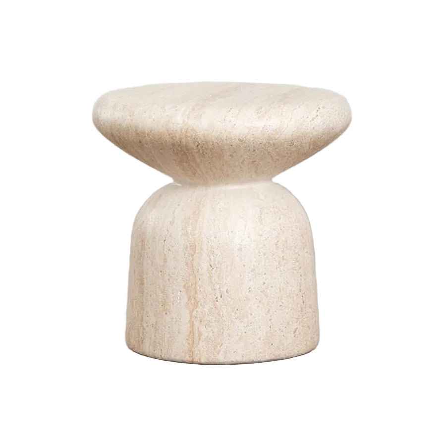 Outdoor table ZANIRA, travertine imitation